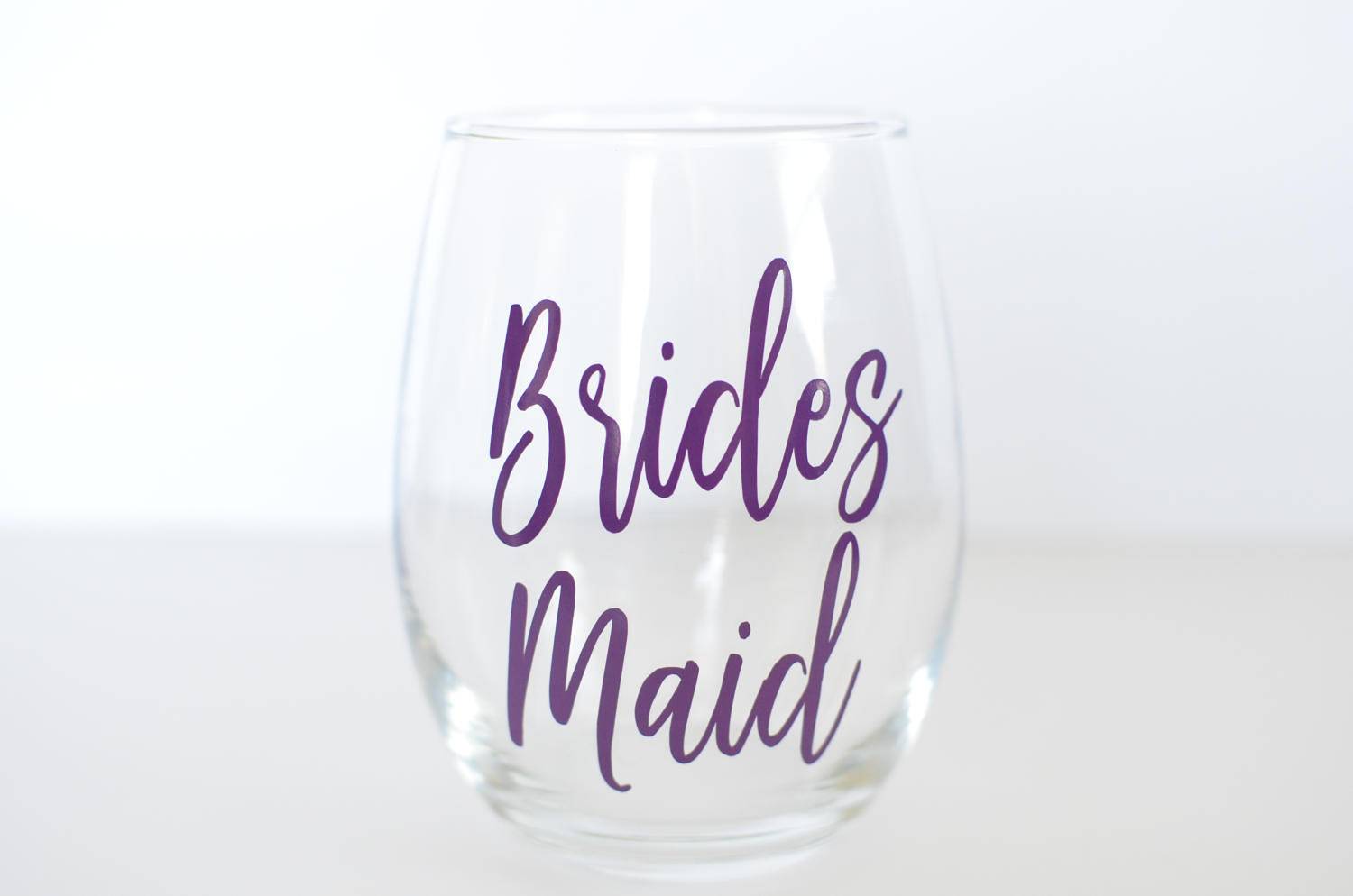 Custom Wine Glasses Set of 8, Personalized Wine Glasses, Bridesmaid Gifts,  Bridesmaid Glasses, Etched Wine Glass, Engraved Wine Gift, Bride 
