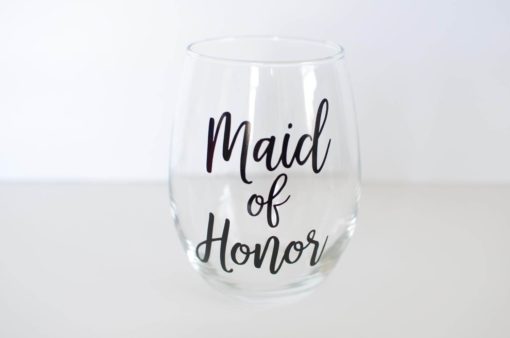 Maid of Honor Wine Glass, Maid of Honor Gift