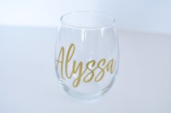 Personalized Wine Glass, Custom Wine Glass