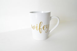Wifey Coffee Mug - Wifey Mug - Bridal Shower Gift - Custom Mug - Engagement Gift - Wedding Gift - Bride Mug - Custom Coffee Mug - Bride Gift